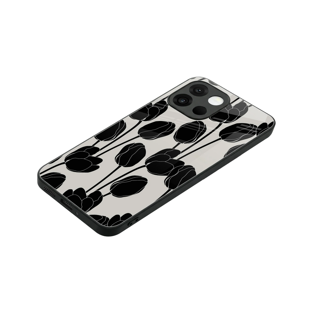 Midnight Rose stylish phone case for oneplus 13s | glossy glass and slim fit