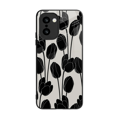 Midnight Rose back phone cover | glass case for oneplus 15r