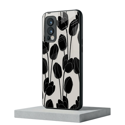 Midnight Rose oneplus nord 2 mobile cover | shockproof glass phone case