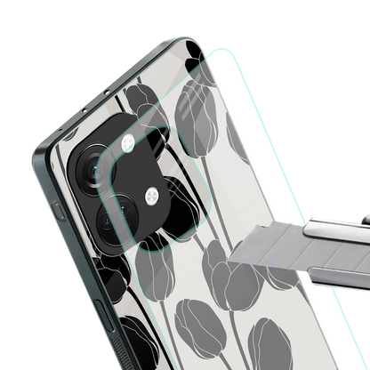 Midnight Rose stylish phone case for oneplus nord 3 | glossy glass and slim fit