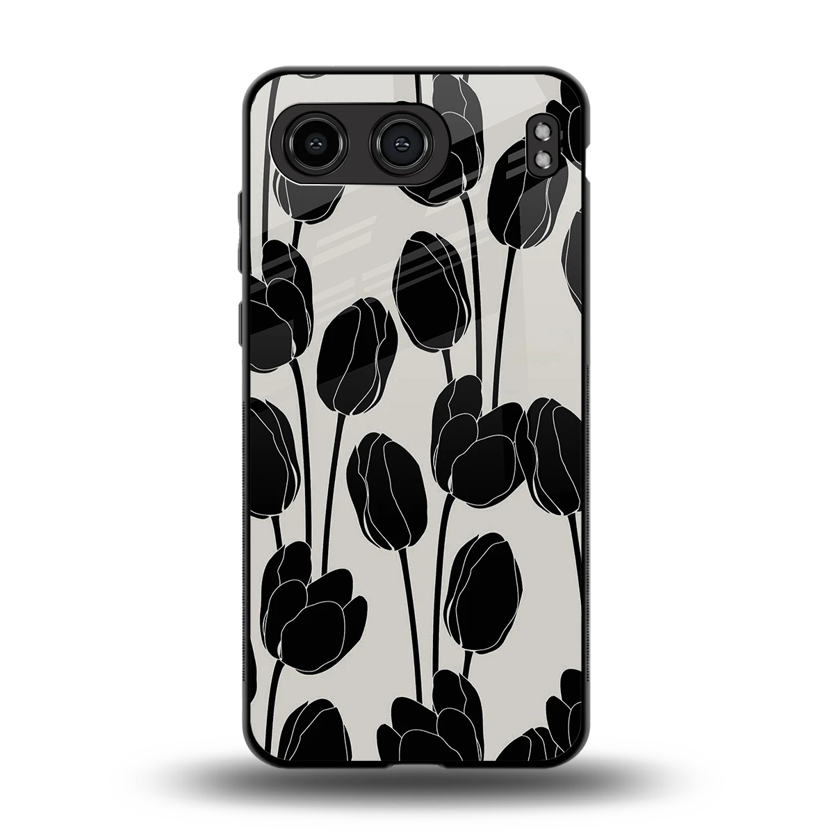 Midnight Rose back phone cover | glass case for oneplus nord 4