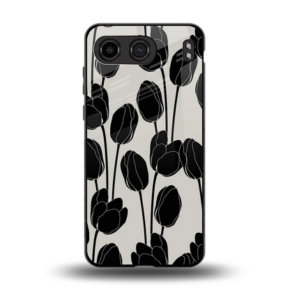 Midnight Rose back phone cover | glass case for oneplus nord 4