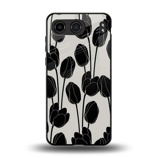 Midnight Rose back phone cover | glass case for oneplus nord 4