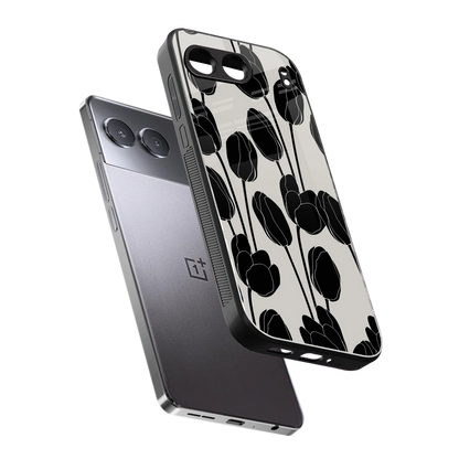 Midnight Rose sleek oneplus nord 4 cover with tempered glass back and TPU edges