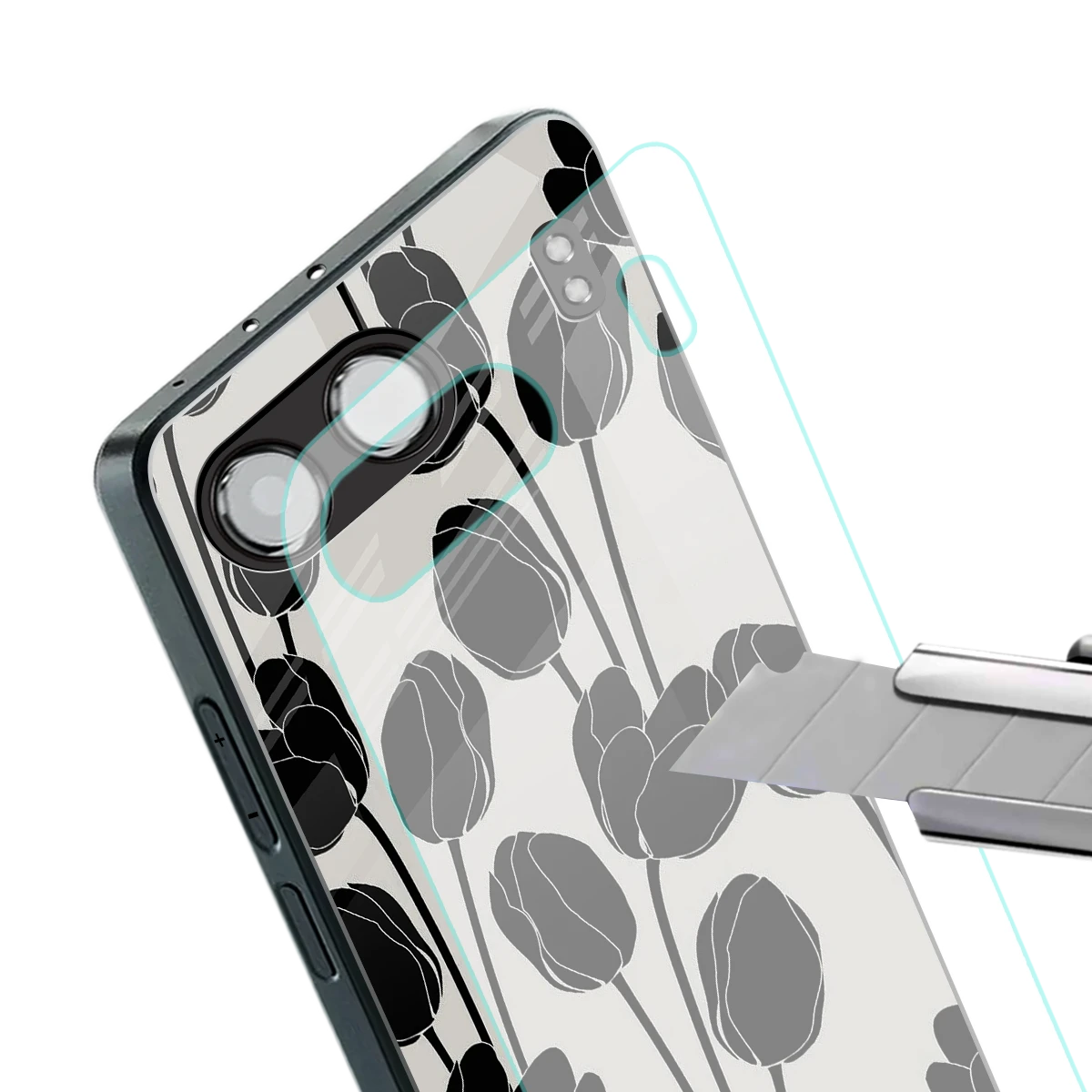 Midnight Rose stylish phone case for oneplus nord 4 | glossy glass and slim fit