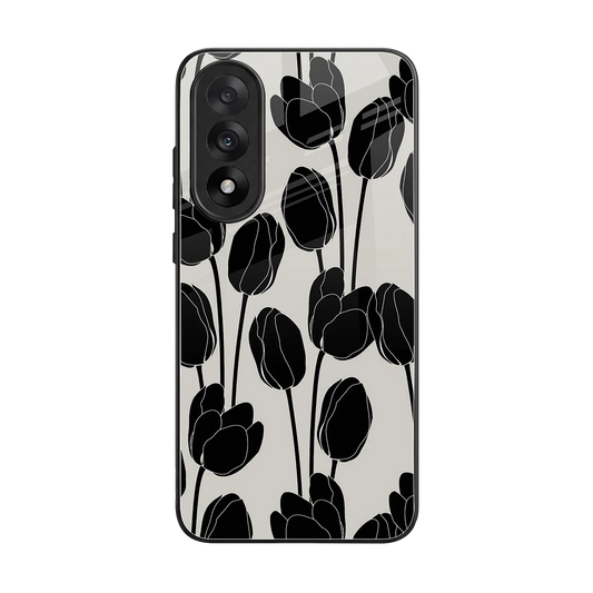 Midnight Rose back phone cover | glass case for oneplus nord 5