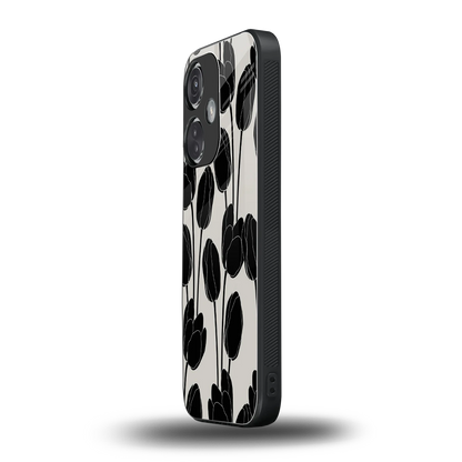 Midnight Rose oneplus nord ce 3 mobile cover | shockproof glass phone case