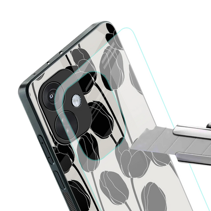 Midnight Rose stylish phone case for oneplus nord ce 3 | glossy glass and slim fit