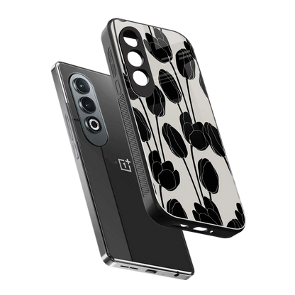 Midnight Rose sleek oneplus nord ce 4 cover with tempered glass back and TPU edges