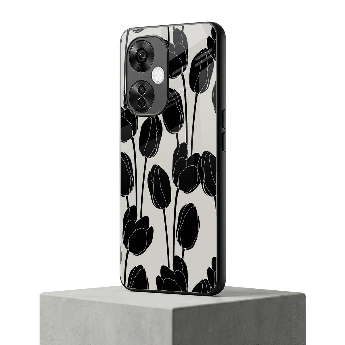 Midnight Rose oneplus nord ce 3 lite mobile cover | shockproof glass phone case
