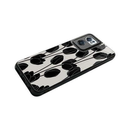 Midnight Rose stylish phone case for oneplus nord ce 2 | glossy glass and slim fit