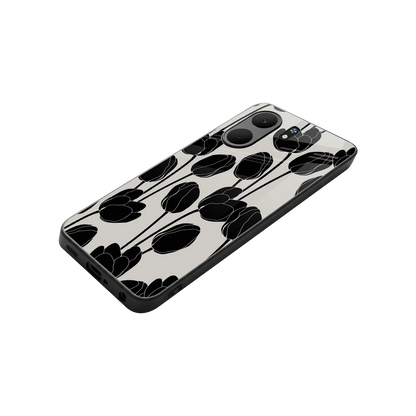 Midnight Rose stylish phone case for oppo a5x 5g | glossy glass and slim fit