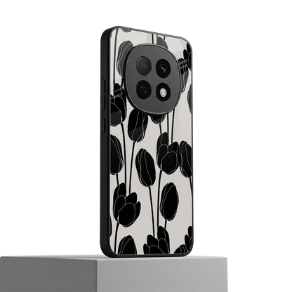 Midnight Rose oppo f29 pro 5g mobile cover | shockproof glass phone case