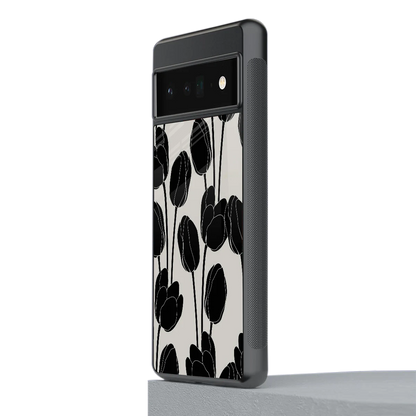 Midnight Rose stylish phone case for google pixel 6 pro | glossy glass and slim fit