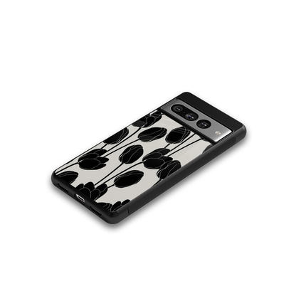 Midnight Rose google pixel 7 pro mobile cover | shockproof glass phone case