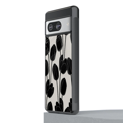 Midnight Rose stylish phone case for google pixel 8 | glossy glass and slim fit