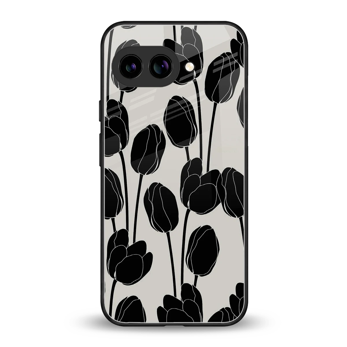 Midnight Rose back phone cover | glass case for google pixel 10a