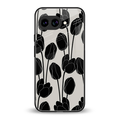 Midnight Rose back phone cover | glass case for google pixel 10a