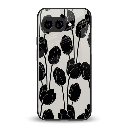 Midnight Rose back phone cover | glass case for google pixel 10a