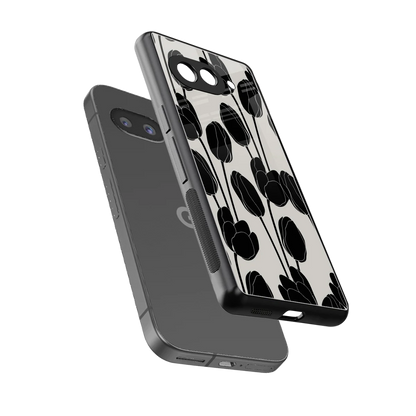 Midnight Rose sleek google pixel 10a cover with tempered glass back and TPU edges
