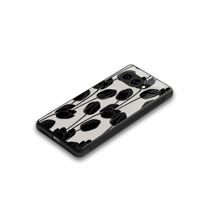 Midnight Rose stylish phone case for google pixel 10a | glossy glass and slim fit