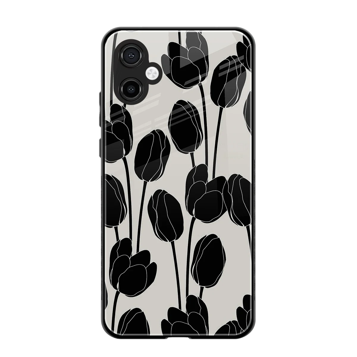 Midnight Rose back phone cover | glass case for samsung galaxy a06 5g