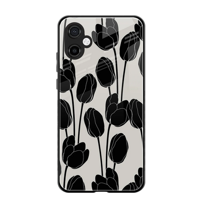 Midnight Rose back phone cover | glass case for samsung galaxy a06 5g