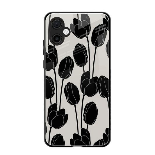 Midnight Rose back phone cover | glass case for samsung galaxy a06 5g