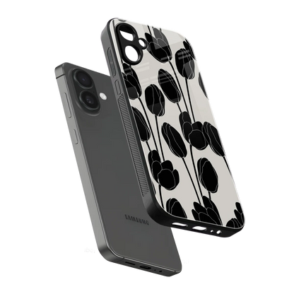Midnight Rose sleek samsung galaxy a06 5g cover with tempered glass back and TPU edges