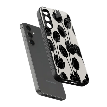 Midnight Rose sleek samsung galaxy a16 5g cover with tempered glass back and TPU edges