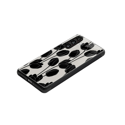 Midnight Rose stylish phone case for samsung galaxy a16 5g | glossy glass and slim fit