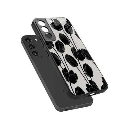 Midnight Rose sleek samsung galaxy s22 cover with tempered glass back and TPU edges