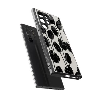 Midnight Rose sleek samsung galaxy s23 ultra cover with tempered glass back and TPU edges