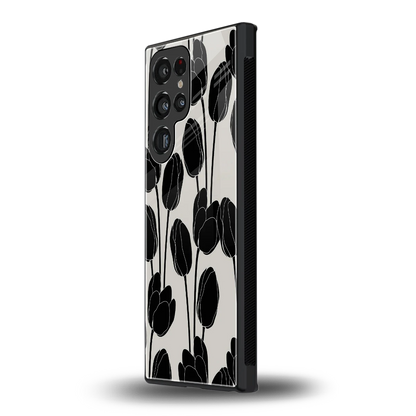 Midnight Rose samsung galaxy s23 ultra mobile cover | shockproof glass phone case