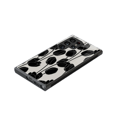 Midnight Rose stylish phone case for samsung galaxy s23 ultra | glossy glass and slim fit