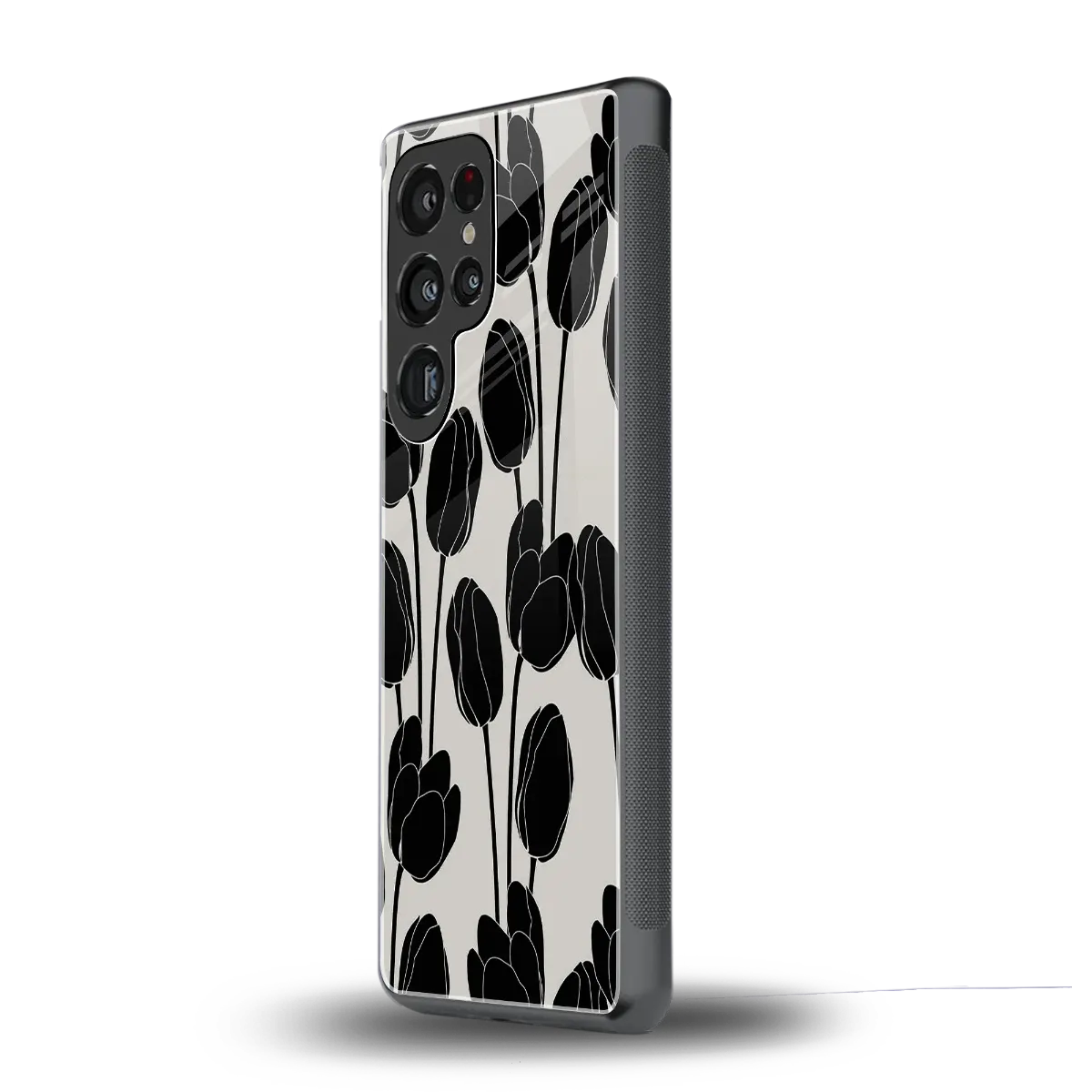 Midnight Rose samsung galaxy s25 ultra mobile cover | shockproof glass phone case
