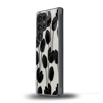 Midnight Rose samsung galaxy s25 ultra mobile cover | shockproof glass phone case