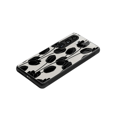 Midnight Rose stylish phone case for samsung galaxy s24 plus | glossy glass and slim fit