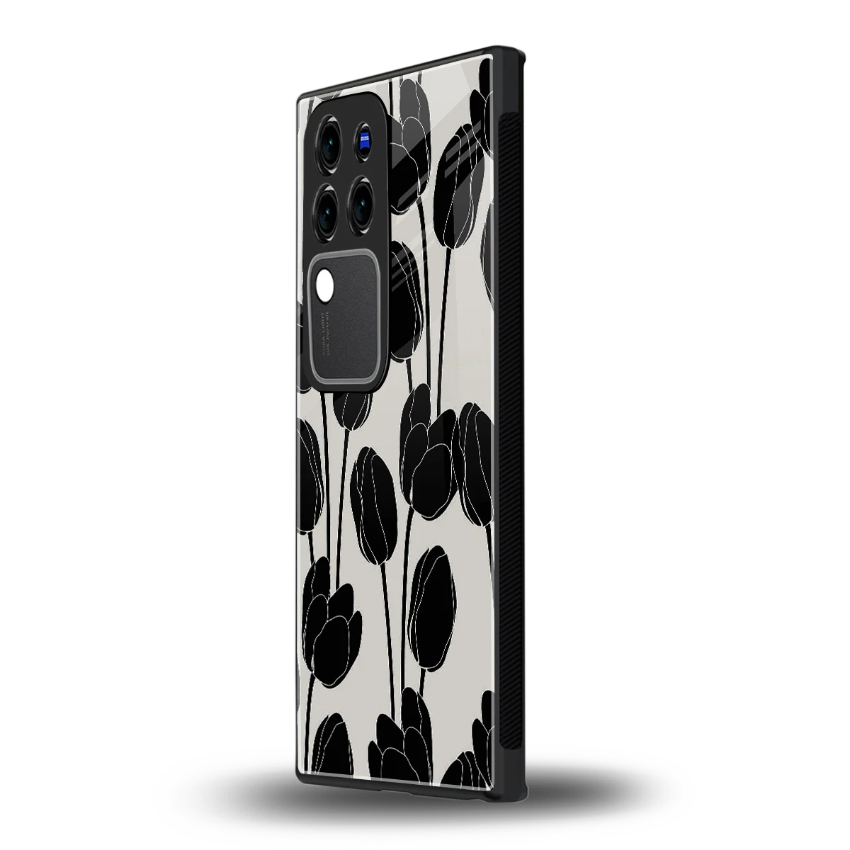 Midnight Rosevivo v30 pro mobile cover | shockproof glass phone case