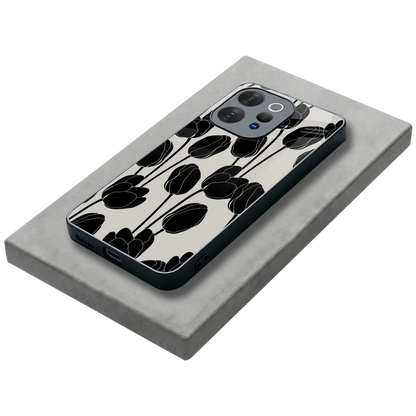 Midnight Rose stylish phone case for vivo v70 | glossy glass and slim fit