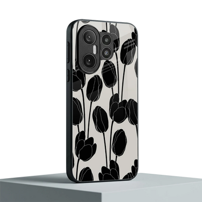 Midnight Rose vivo x200 fe mobile cover | shockproof glass phone case