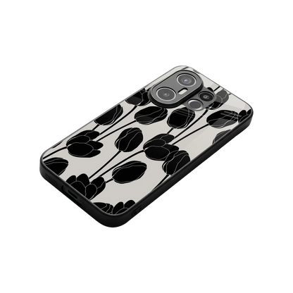 Midnight Rose stylish phone case for vivo x200 fe | glossy glass and slim fit