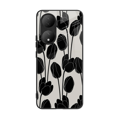 Midnight Rose back phone cover | glass case for Vivo-y100
