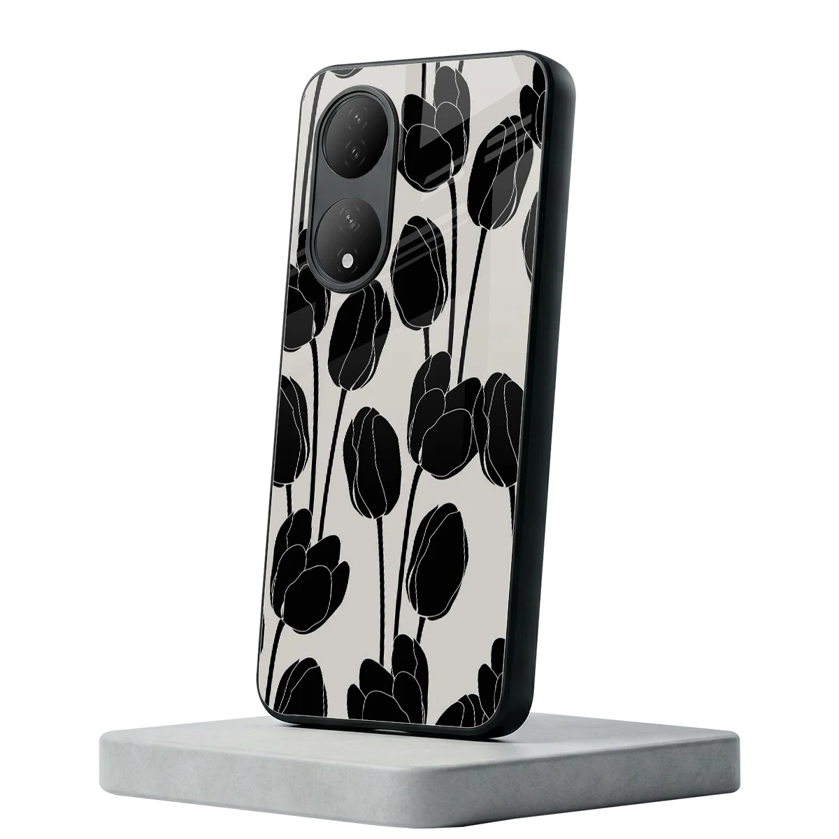 Midnight Rose Vivo-y100 mobile cover | shockproof glass phone case