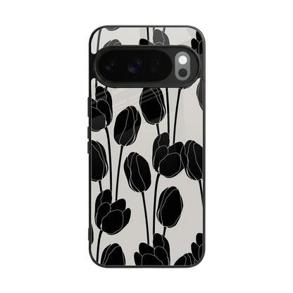 Midnight Rose back phone cover | glass case for google pixel 10 pro