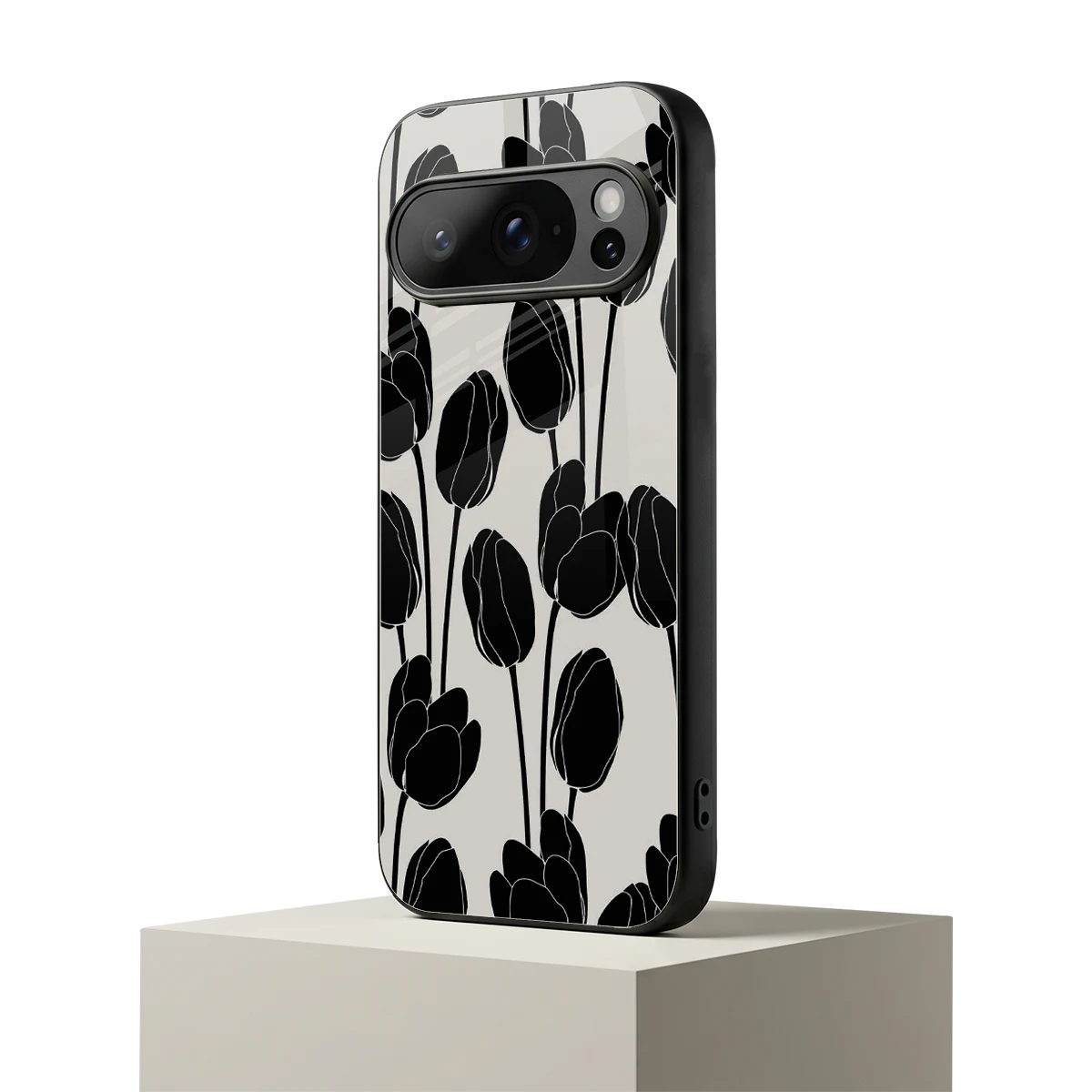 Midnight Rose google pixel 10 pro mobile cover | shockproof glass phone case
