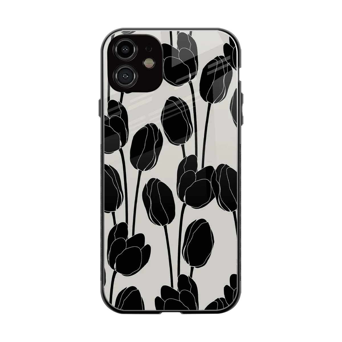 Midnight Rose back phone cover | glass case for iphone 11