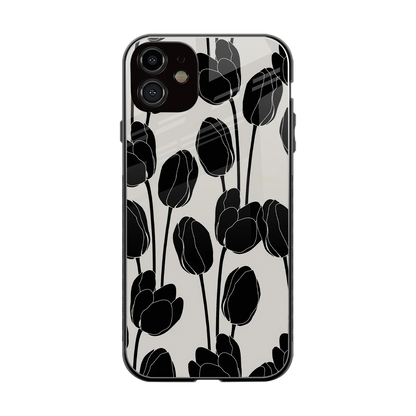 Midnight Rose back phone cover | glass case for iphone 11