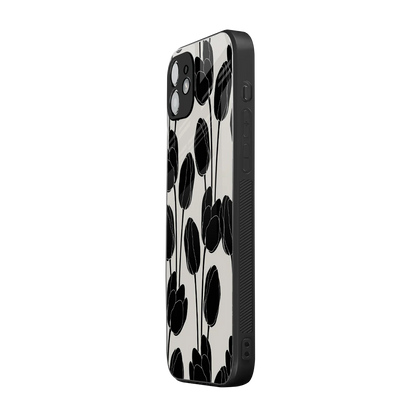 Midnight Rose iphone 11 mobile cover | shockproof glass phone case