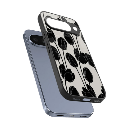 Midnight Rose sleek google pixel 10 cover with tempered glass back and TPU edges